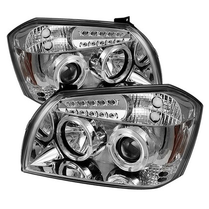 Spyder LED Projector Chrome Headlights 05-07 Dodge Magnum - Click Image to Close